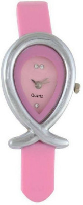 

Bhavy Pink Strap Stylish And Designer Look Watch - For Girls