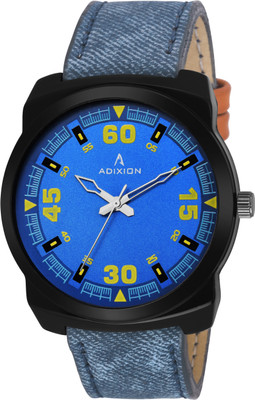 

ADIXION 9563SLB4 New fashionable Leather Strep Stainless Steel Youth Watch Watch - For Men & Women