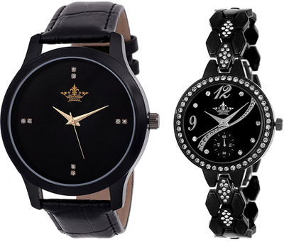 

Swisso Sws-1225-8041-Blk Elegant Collection Analogue Watch - For Men & Women