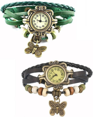 

PEPPER STYLE Stylish Looks Green Dori And Black Dori Analog Watchs Girls Or Womens MPSTYLE 060 Watch - For Women