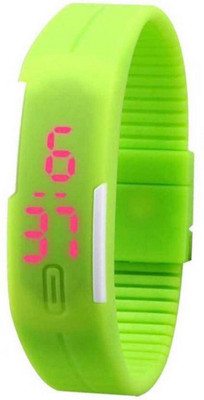 

Piu Collection PC_Green LED Ruf and Tuf Hand Band Watch for Boys Watch - For Boys