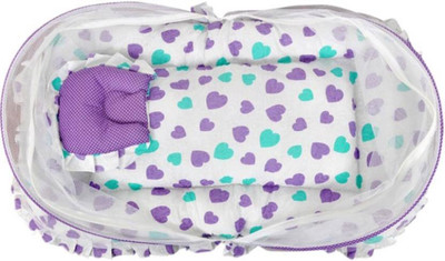 

Kidoyzz Mosquito Protector Comfy Baby Sleeping Mosquito Net Bed KDMBBNL2058 Portable Crib(Fabric, Multicolor)