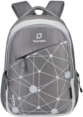 

Murano Stylish Backpack with 3 Compartment School/College Backpack 35 L Backpack(Grey)