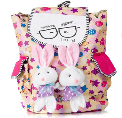 

INF INF-BUNNY BAG M Waterproof Backpack(Pink, 5 L)