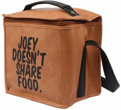 

2AM Unisex Leather Lunch Bags (Black-Brown) Lunch Bag(Brown, 7 L)