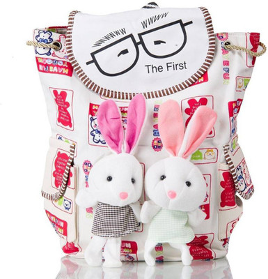 

INF INF-BUNNY BAG WH Waterproof Backpack(White, 5 L)