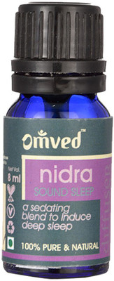 

Omved Nidra Diffuser Oil Sedating Blend of Essential Oils Valerian, Lavender, Spikenard & Geranium(8 ml)