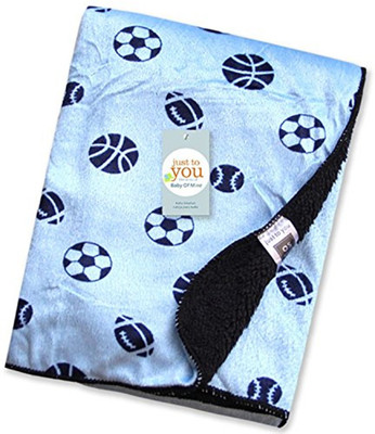 

Baby Bucket Printed  Blanket(Fur, Light Blue