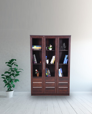 

RoyalOak Alpha Engineered Wood Close Book Shelf(Finish Color - Honey Brown)
