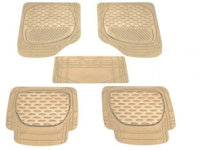 Auto Hub Rubber, Plastic Standard Mat For  Hyundai Fluidic Verna(Beige)