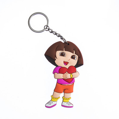 

Techpro Double Sided Dora with Heart Key Chain(Multicolor)