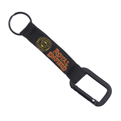 

Techpro Cloth Doublesided Black Royalenfield Locking Key Chain(Multicolor)