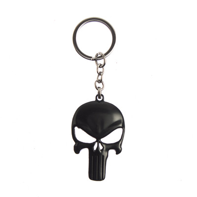 

Techpro Black Colour Punisher Skull Key Chain(Multicolor)