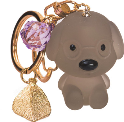 

Techpro Black Colour Cute Puppy Dog Locking Key Chain(Multicolor)