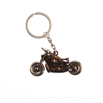 

Techpro Copper Colour Bike Model Metal with Harley Davidson Design Key Chain(Multicolor)