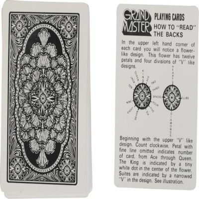 Bs Spy Magic Playing Cards Best For Flashh Duplex Centered Board (Navy)(Black)