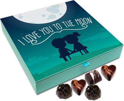 

Chocholik Valentines Day Gift Box - I Love You To The Moon And Back Chocolate Box - 9pc Truffles(108 g)