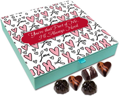 

Chocholik Valentines Day Gift Box - You Are That Part Of Me That I Will Always Need Chocolate Box - 9pc Truffles(108 g)