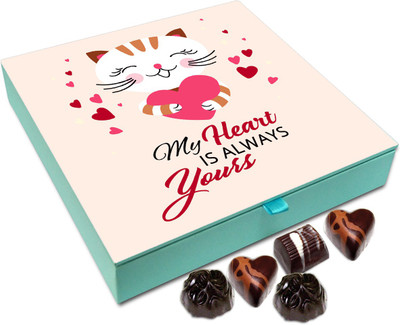 Chocholik Valentines Day Gift Box - My Heart Is Always Yours Chocolate Box - 9pc Truffles(108 g)