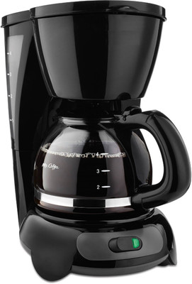 

STARVIN skyline coffee maker premium quality 4 Cups Coffee Maker(Black)