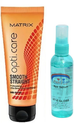 

Pink Root Hair Serum, Matrix Opti Care Smoth Straight Conditioner 98g(Set of 2)
