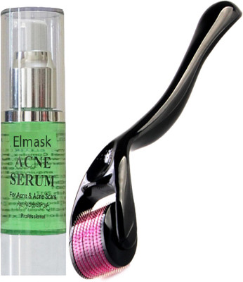 

Elmask 1.0mm Size Microneedles Dermaroller Acne Scars Removal Serum for Acne Scars(Set of 2)