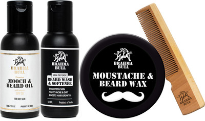 

Brahma Bull Beard Lovers Pack (Dry Skin)(Set of 4)