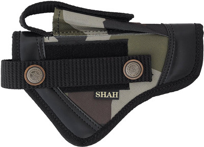 

SHAH Nylon .9 mm Pistol Cover, 18 cm x 13 cm (BLACK) Racquet Carry Case/Cover Free Size(Multicolor)