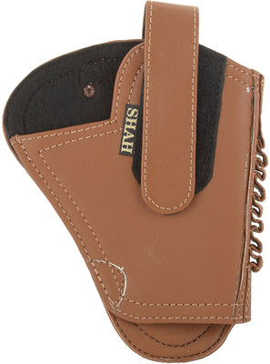 

SHAH 32 Bore Revolver & Pistol Cover Racquet Carry Case/Cover Free Size(Brown)