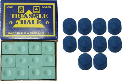 

KBA Combo of green chalk 12pcs and 9mm tip 10pcs KBAC47 Pool Cue Stick(Microfibre)