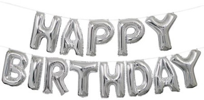 

aone Silver Foil Letter Balloons - 1 ml