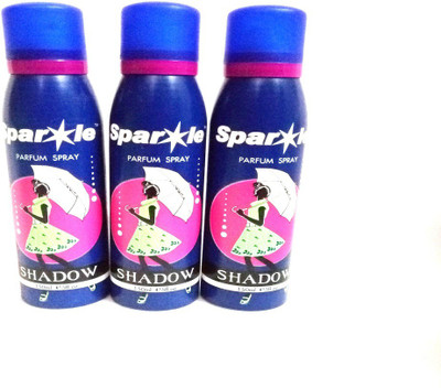 

Sparkle SHADOW Deodorant Spray - For Women(450 ml, Pack of 3)