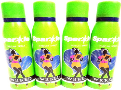

Sparkle WICKED Deodorant Spray - For Women(600 ml, Pack of 4)