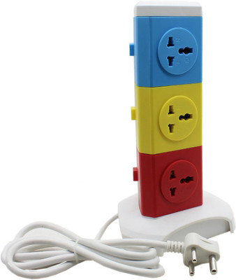 

Techlife Solutions 5 Plugs + 2 USB Tower Sockets - 3 Floors 12 A Three Pin Socket