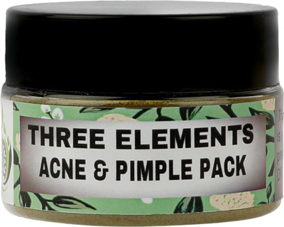 

THREE ELEMENTS Acne And Pipmle Pack 100% natural,prevents further erruptions(25 g)