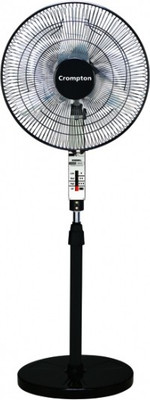 

Crompton Wind 3 Blade Pedestal Fan(Black, Pack of 1)