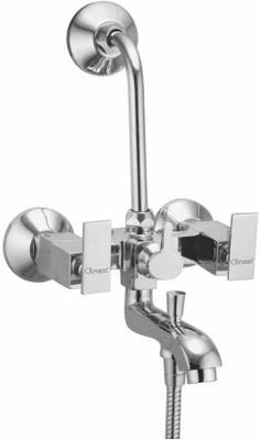 

Oleanna KX-21 Kubix Wall Mixer 3 in 1 with 115Mm Bend Pipe and Provision for Over Head and Hand Shower (Disc Fitting | Quarter Turn | Form Flow) Mixer Faucet(Wall Mount Installation Type)
