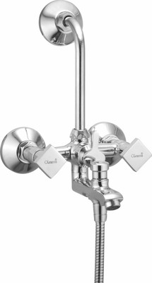 

Oleanna MY-21 Melody Wall Mixer 3 in 1 with 115Mm Bend Pipe and Provision for Over Head and Hand Shower (Disc Fitting | Quarter Turn | Form Flow) Mixer Faucet(Wall Mount Installation Type)