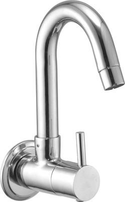 

Oleanna FA-13 Flora Sink Tap With Wall Flange Sink Cock With Swivel Casted Spout Wall Mounted (Disc Fitting | Quarter Turn | Form Flow) Spout Faucet(Wall Mount Installation Type)