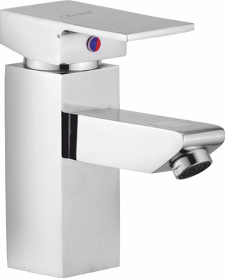 

Oleanna SE-10 Square Single Lever Basin Mixer With Connection Pipe With Hot & Cold Water Feature (High Quality Cartridges | Quarter Turn | Form Flow) Mixer Faucet(Vessel Installation Type)