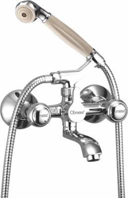 

Oleanna CA-19 Croma Telephonic Wall Mixer with Crutch and Hand Shower Set Included (Disc Fitting | Quarter Turn | Form Flow) Mixer Faucet(Wall Mount Installation Type)