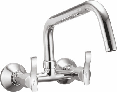 

Oleanna AL-27 Angel Sink Mixer With Long Spout With Hot & Cold Water Feature (Disc Fitting | Quarter Turn | Form Flow) Mixer Faucet(Wall Mount Installation Type)