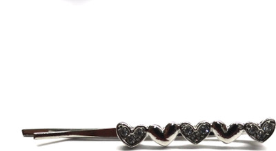 Bombay Chic heart hair pin Hair Pin(Silver)