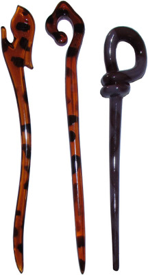 

Majik One Piece Combo of Multi Color Juda Sticks Bun Stick(Multicolor)