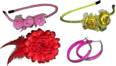 

Mipu Combo of Multi Color Hair Accessories Hair Accessory Set(Multicolor)