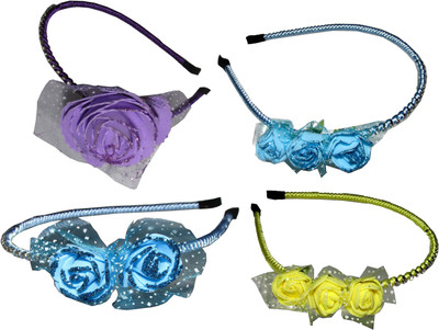 

Mipu Combo of Multi Color Hair Accessories Hair Band(Multicolor)