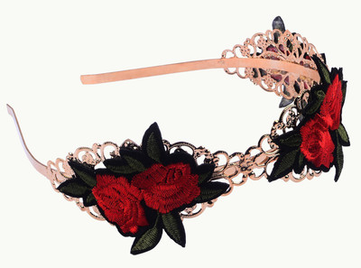 

Majik Fancy Party Wedding Hair Band Headband Hair Accessories / Hair Band For Girls Fancy Party Wear - Birthday Gift Hair Band(Multicolor)