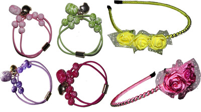 

Mipu Combo of Multi Color Hair Accessories Hair Accessory Set(Multicolor)
