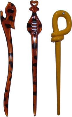 

Majik Stylish Combo of Multi Color Juda Sticks Bun Stick(Multicolor)