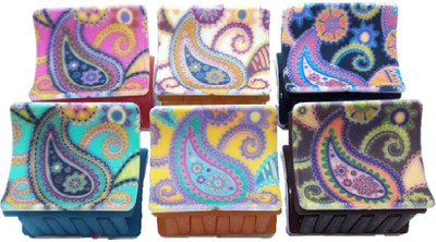 

M K Designs Hair Clutcher Set of 6 Square Shape Hair Clip, Hair Claw(Black, Blue, Orange, Beige, Pink, Brown)